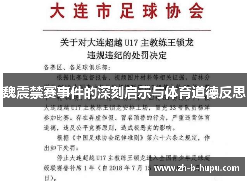 魏震禁赛事件的深刻启示与体育道德反思